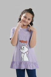 Girls Purple Aristocat Top